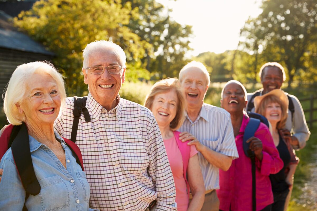 A group of seniors enjoying their outdoor activity. | Bahama Bay Resort.